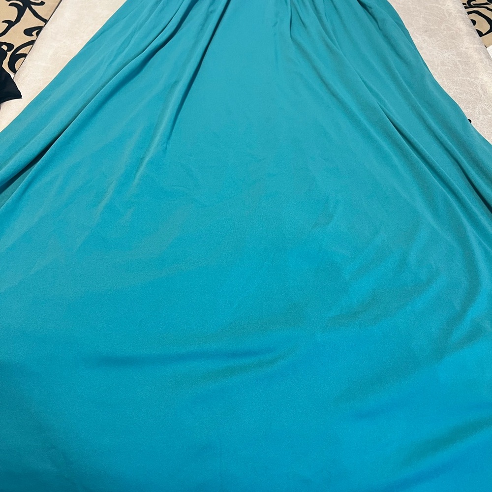 #7668. NEW! Dress Alisa Women's Turquoise Maxi/Formal Dress. Size XXL - Picture 2 of 8